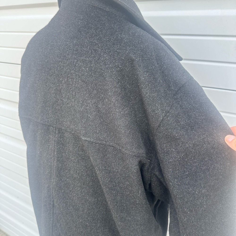Afazzy New York men's gray/black wool coat size L - Picture 9 of 14